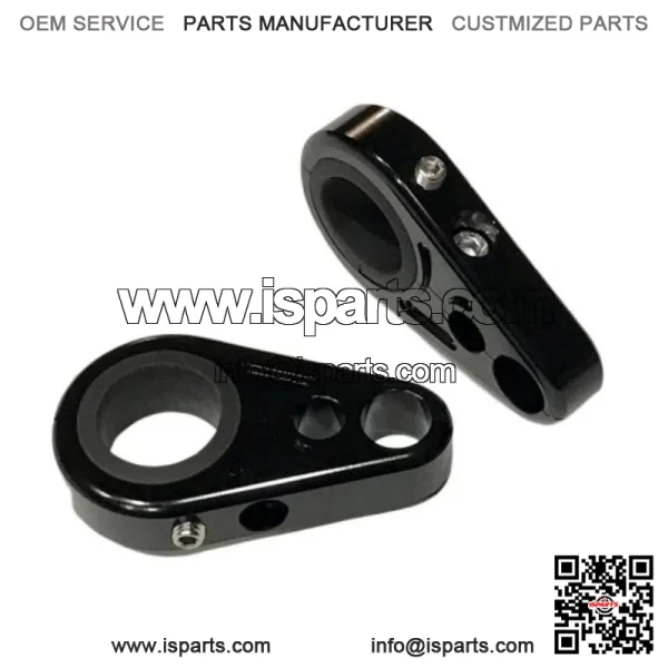Billet Black Front A-Arm Brake Line Clamps Yamaha YFZ450 YFZ450R YFZ450X YFZ 450 - Image 3