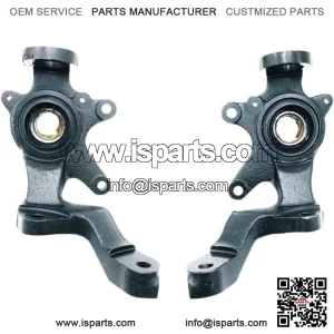 Front Right/Left Steering Knuckle Assy70MM Hisun Massimo 700 UTV Quad GO Kart HS Code 52710-115N00-0000/52720-115N00-0000 (Color : Left and Right) Electrophoretic black paint