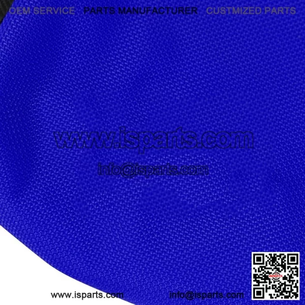2009 - 2020 Yamaha YFZ 450R Seat Cover BLACK / BLUE / BLACK RIBBED QUAD #201 - Image 4