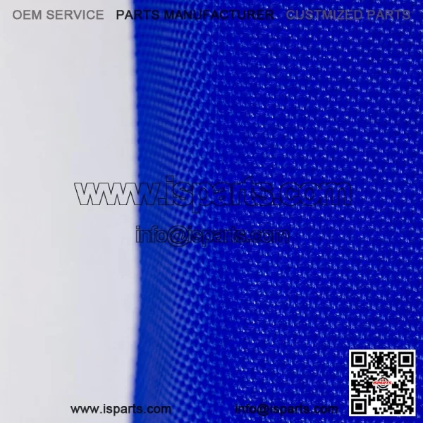 2009-2024 Yamaha YFZ 450R Seat Cover  All Black / Blue Ribs  Gripper #201 - Image 4
