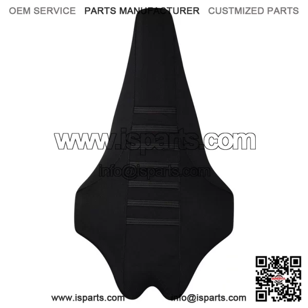 Yamaha YFZ 450R Seat Cover 2009 - 2020   BLACK / BLACK / BLACK RIBBED QUAD #201 - Image 3