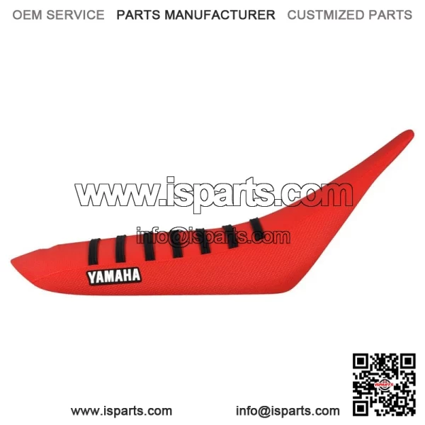Yamaha YFZ 450 Gripper Seat Cover 2004 - 2013  all RED/BLACK ribs LOGO #200 - Image 2
