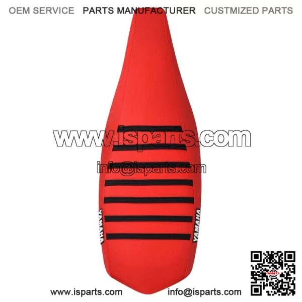 Yamaha YFZ 450 Gripper Seat Cover 2004 - 2013  all RED/BLACK ribs LOGO #200 - Image 3