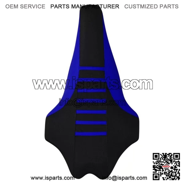 Yamaha 2009-2020 YFZ 450R 450 R Gripper Seat Cover BLUE/BLK/BLUE ribs #201 - Image 3