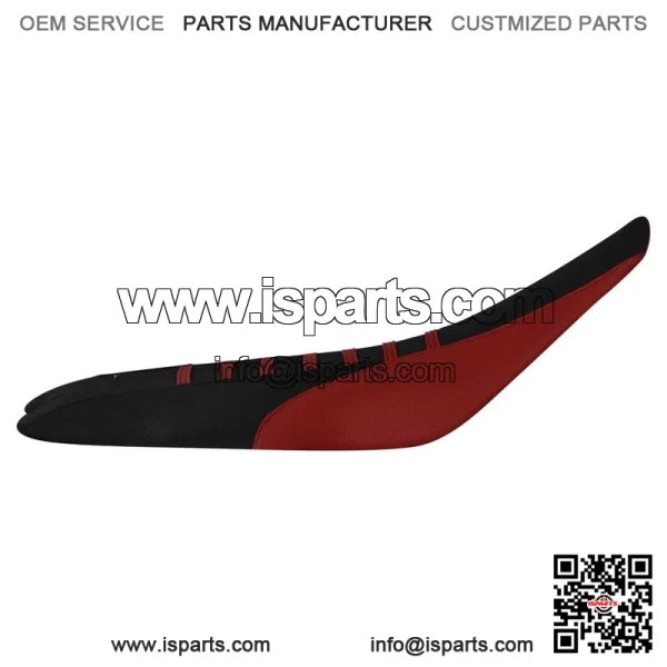 Yamaha 2009-2020 YFZ 450R 450 R Gripper Seat Cover  MAROON/BLACK/MAROON rib #201 - Image 2
