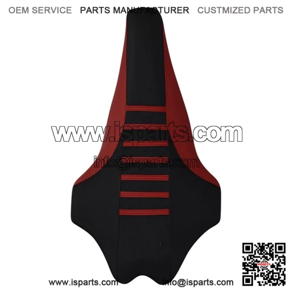 Yamaha 2009-2020 YFZ 450R 450 R Gripper Seat Cover  MAROON/BLACK/MAROON rib #201 - Image 3