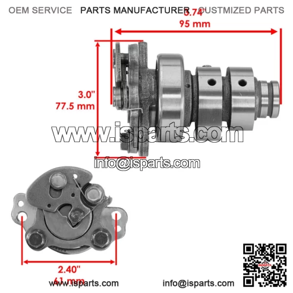 Camshaft Kit For Yamaha Grizzly 700 YFM700FG 2007-13 / Grizzly 550 YFM550 09-14 - Image 2
