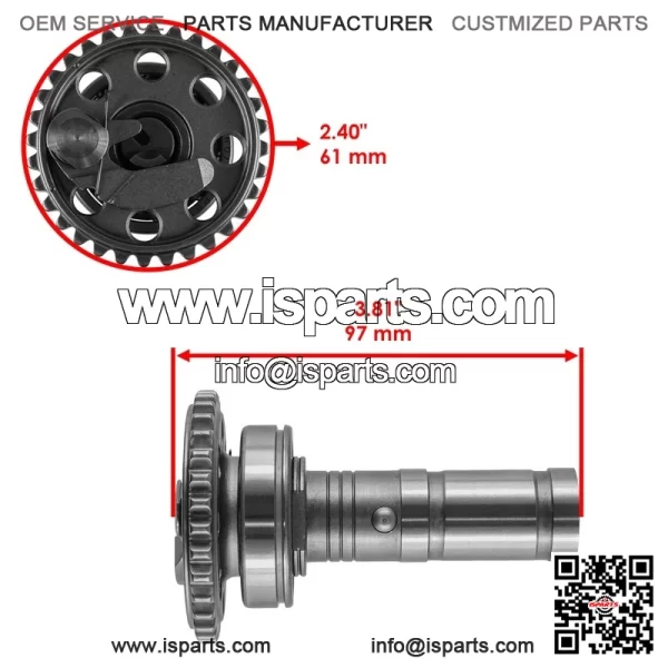 Camshaft Kit W/ Cam Chain for Yamaha YFZ450R YFZ 450 R 2009 2010 2011 2012 2013 - Image 3