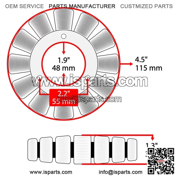 Polaris Scrambler 500 4X4 2003 / Sportsman X 2002 Stator - Image 2