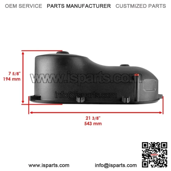 Polaris Scrambler 500/Trail Blazer/Boss 330 2010 CVT Clutch Belt Outer Cover - Image 2