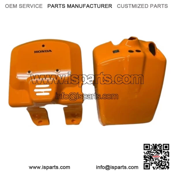 HONDA NPS50 RUCKUS BATTERY PLASTIC ORANGE 64300-GGA-650ZC 81130-GEZ-010ZT set