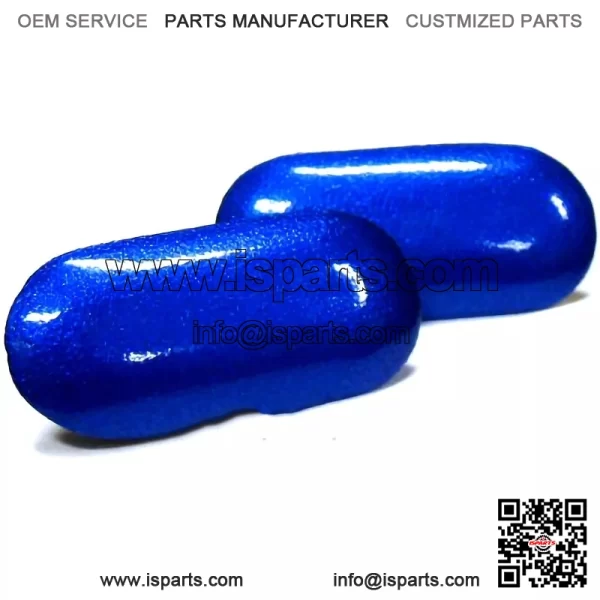 OEM Honda EM1 Honda Civic Si Front License Plate Hole Cap Plugs 2x Electron Blue