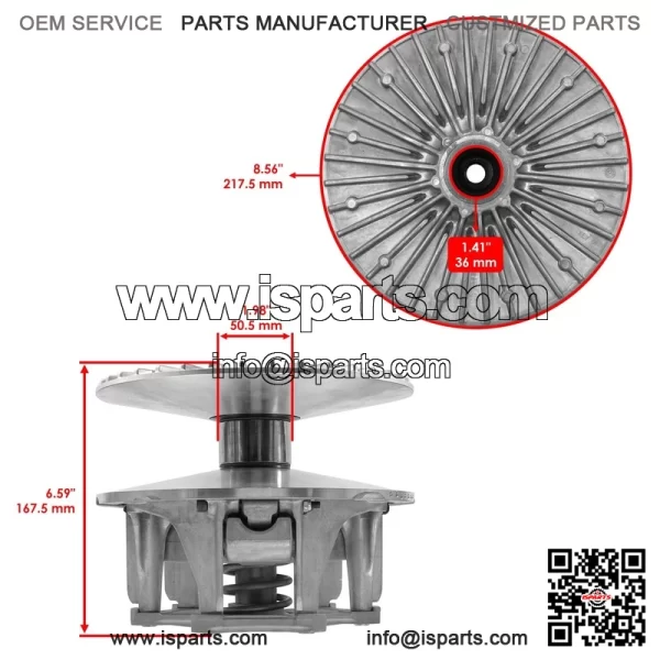Primary Drive Clutch For Polaris Ranger Crew XP 1000 EPS 19-20 1323785 1323397 - Image 2