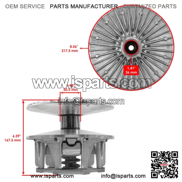 Primary Drive Clutch & Belt For Polaris Ranger XP 1000 EPS 2019 1323785 3211186 - Image 2
