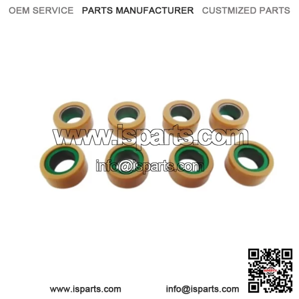 OEM Arctic Cat ATV 15G Green Clutch Rollers 1 Set of 8) 3306-843 - Image 2