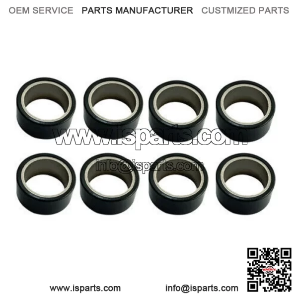 YAMAHA 2004-07 RHINO 660 PRIMARY DRY CLUTCH 18 GRAMS ROLLER WEIGHTS SET 8 PACK. - Image 2