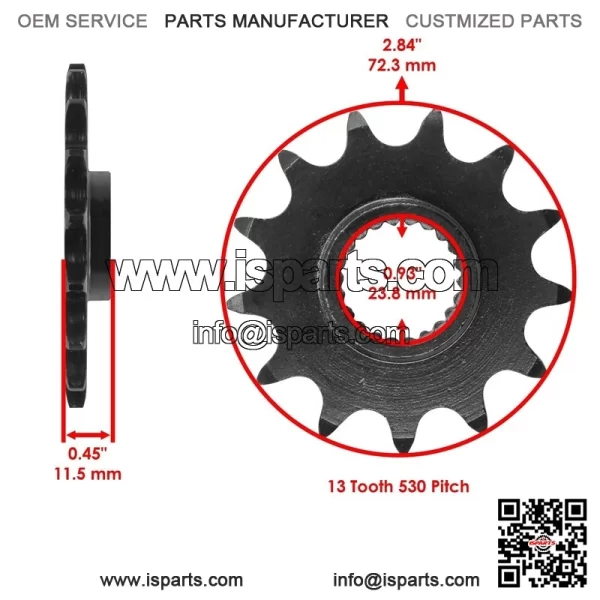Polaris Scrambler 500 4X4 2000-2011 Front/Rear Sprockets Kit - Image 2