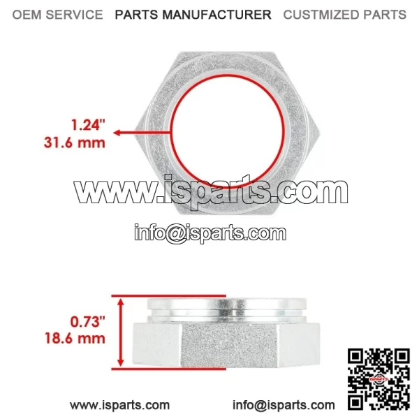 Polaris Scrambler 400/500 2X4/4X4 2002 Rear Axle Nuts (2) - Image 2