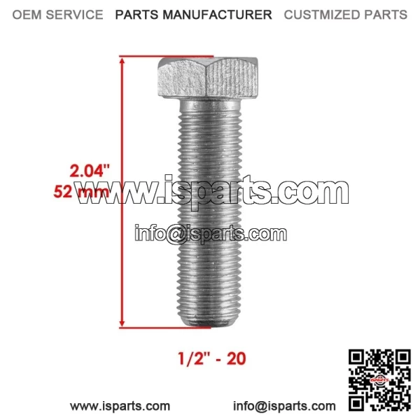 Polaris Scrambler 500 4X4 1997-2012 / 2X4 2001-2002 Rear Wheel Hub Bolts (4) - Image 2