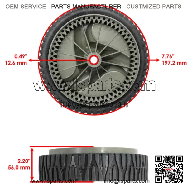 Front Drive Wheel For Husqvarna 51 MDT / 56 DHS / 56 SF / 56 SFE / 560 HS - Image 2