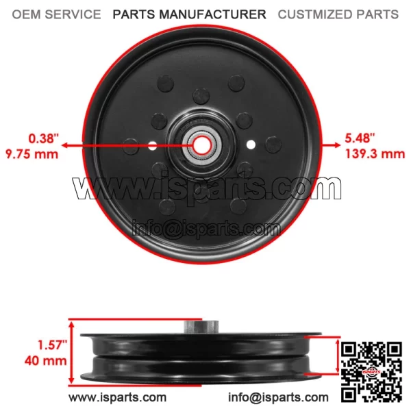 07352400 D28050 07300112 Deck Flat Idler Pulley For Ariens For Gravely - Image 2