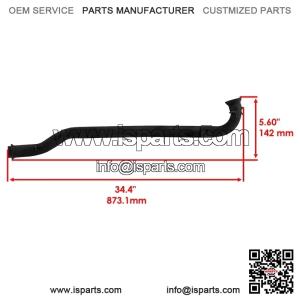 Polaris Scrambler 500 2000-2012 Exhaust Pipe - 1261005-489 1261005-029 - Image 2