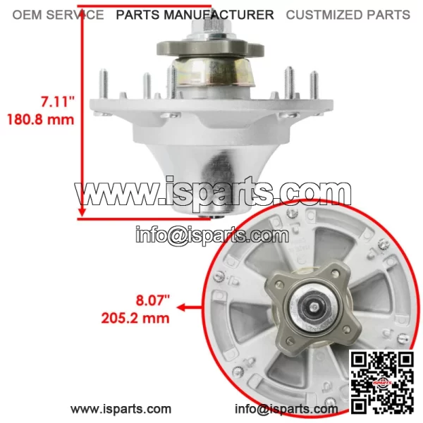 48" Deck Spindle Blade Kit For John Deere Z510 Z710 Z7810 Z820 Z910 Z915 Z920 - Image 2
