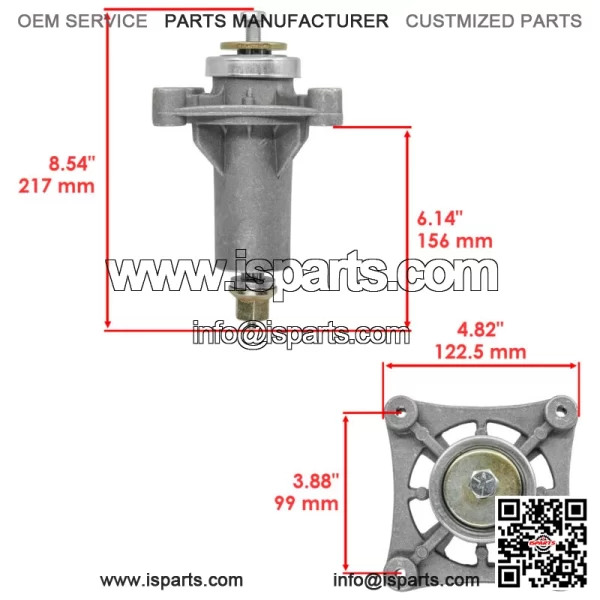30" Deck Spindle & Blade Kit For Husqvarna RZ3016 For Poulan Pro 301ZX - Image 2