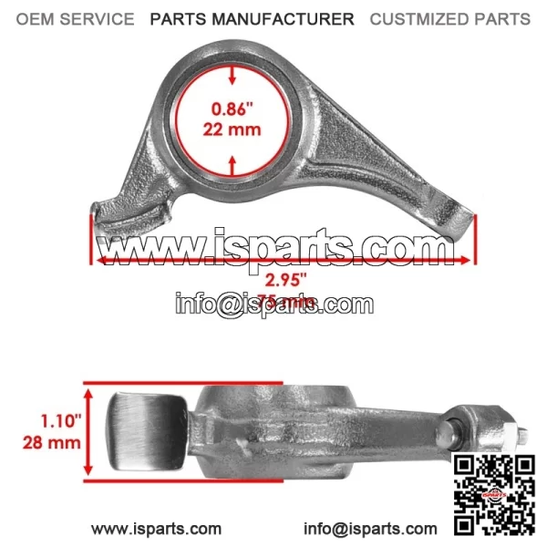 Polaris Scrambler 500 2X4/4X4 1997-2011 Camshaft Exhaust/Intake Rocker Arm - Image 2