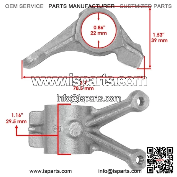 Polaris Scrambler 500 4X4 2012 Camshaft Exhaust Valve Rocker Arm - Image 2