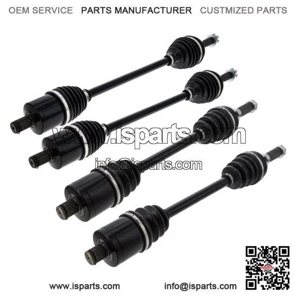 Front Rear CV Axle Kit For Polaris Ranger 570 Crew 570-6 1333517 1333069 - Image 2