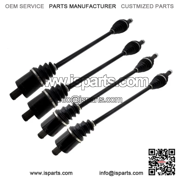 Front Rear CV Axle Kit for Polaris RZR XP Turbo S Velocity 1334315 2207752 - Image 2