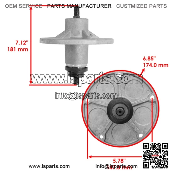40" 42" Cut Deck Spindle for Murray 405015x92A 40508x92E 42515x92B 42571x8B - Image 2