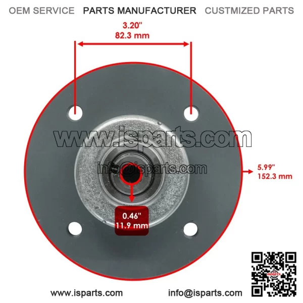 60" 72" Deck Spindle for Bad Boy AOS 2009-2010 / AOS Diesel 2010 037-4000-00 - Image 3