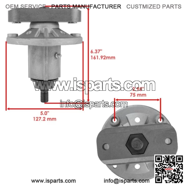 GY20479 48" Deck Spindle For John Deere Sabre 1948GV 1948HV 2148HV - Image 2