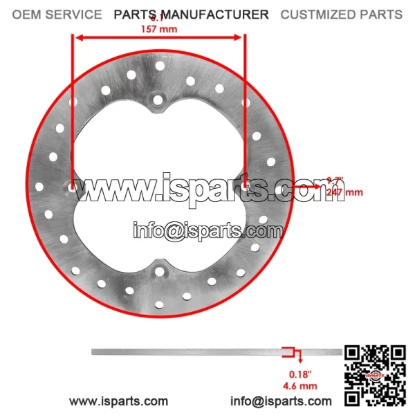 Can-Am Maverick/Max X3 2017 Front & Rear Brake Rotors w/Brake Pads - Image 2