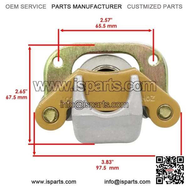 Polaris Scrambler 500 2X4/4X4 1997-2000 Front Brake Calipers w/Pads (Left/Right) - Image 4