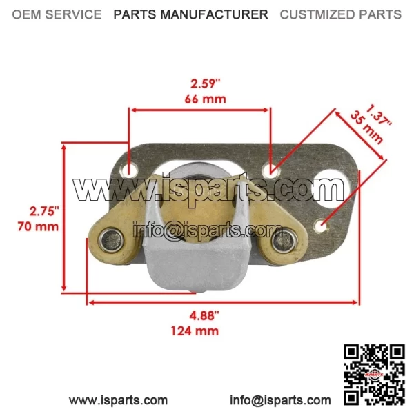 Polaris Scrambler 500 2X4/4X4 2001-2002 Front Brake Calipers w/Disc (Left/Right) - Image 3