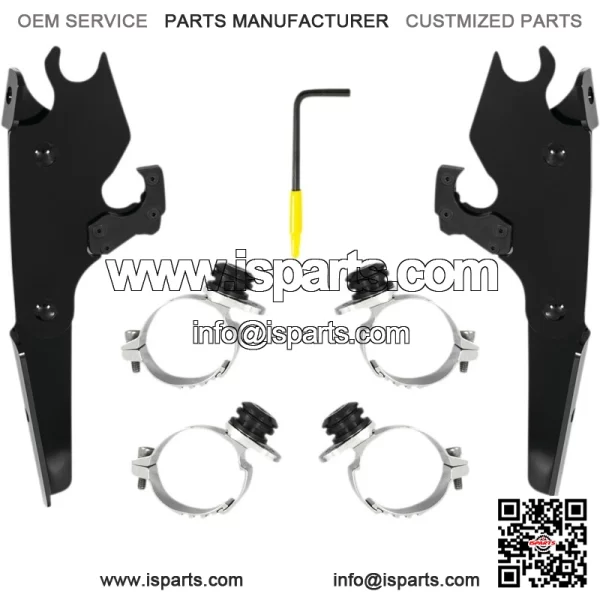 Batwing Fairing Trigger-Lock Mounting Kit Black MEB2056