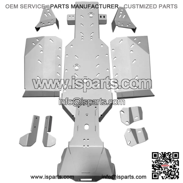 Full Chassis Skid Plate Aluminum For CFMOTO CFORCE 800 xc / 1000 2018 2019 2024 - Image 2