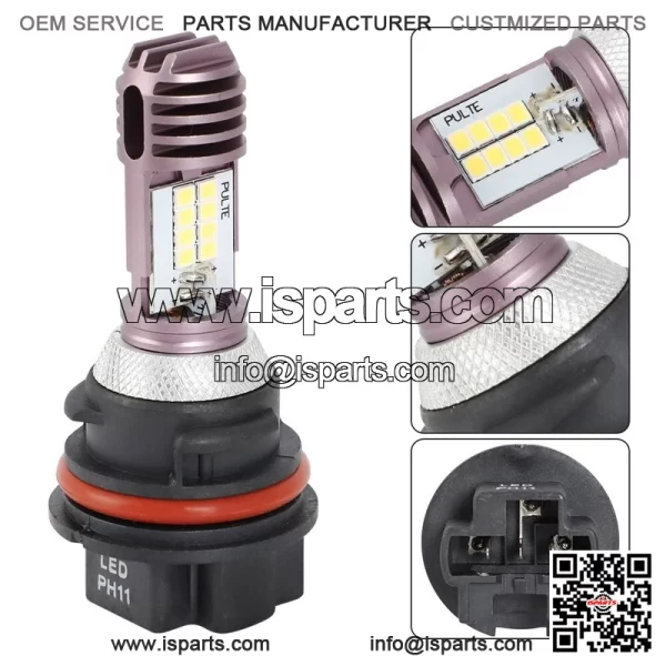 LED Headlight Bulbs PH11 for Suzuki Quadsport Racer LTZ 250 400 LTR 450 Headlamp - Image 2