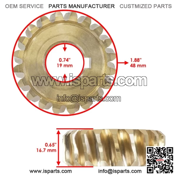 MTD/Troy-Bilt Snow Thrower Axle Worn Gear - 717-04861 917-0528A 917-04861 - Image 2