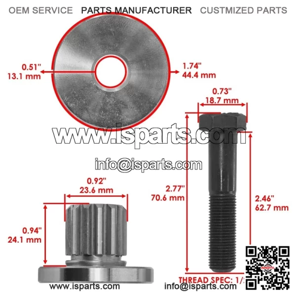 Exmark Deck Spindle Bushing Kit - 103-9084 107-4065 103-2533 103-2547 103-2548 - Image 2