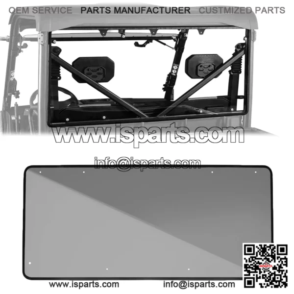 UForce Rear Windshield PC for 2021-2025 CFMOTO UForce 600 Clear Back Window - Image 2