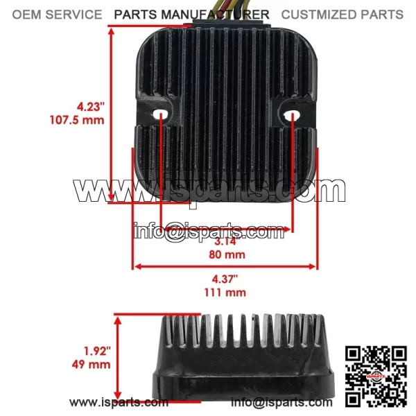 Stator Regulator Rectifier W/Gasket for Polaris RZR 800 2008 - Image 3