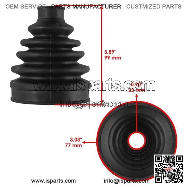 Rear Axle Inner CV Boot Kit For Polaris Ranger Crew XP 1000 2023-2025 1337324 - Image 2