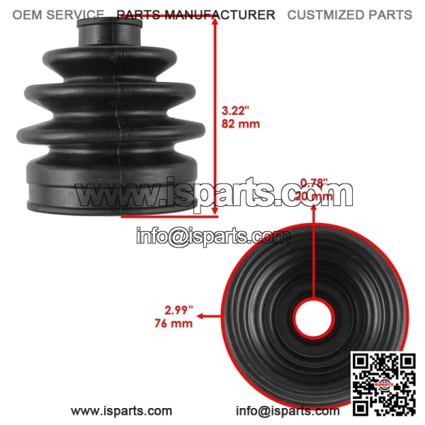 Rear Axle Inner CV Boot Kit For Polaris Sportsman 570 21-25 Touring 570 22-25 - Image 2