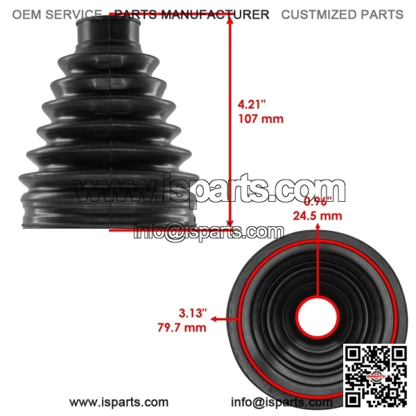 Rear Outer CV Boot Kit For Polaris RZR XP Turbo S 2020 3236414 - Image 2