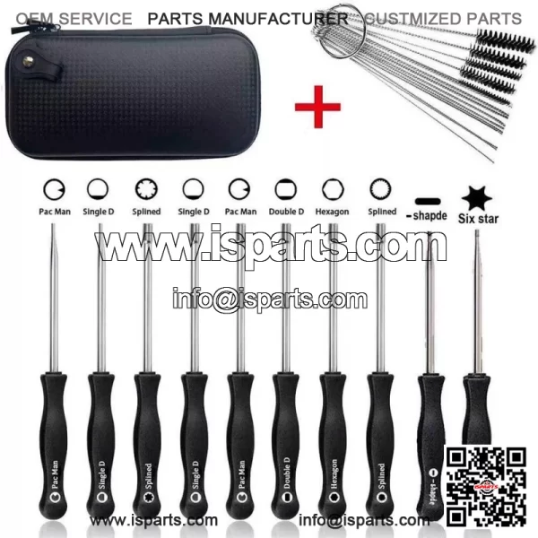 25Pcs Carburetor Adjusting Tool Carb Splined Screwdriver & Cleaning Brush Kit - Image 2
