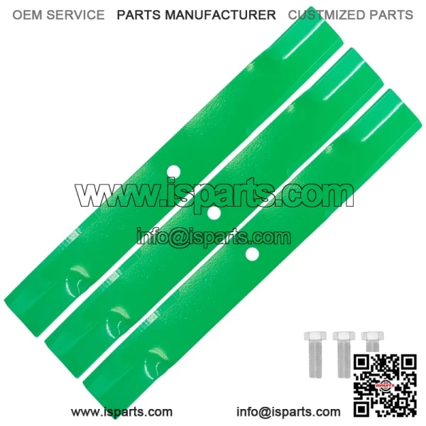 60" Deck Blades w/ Bolts Kit for Ariens Max-Zoom / Apex Zero-Turn Mower 03253900 - Image 5